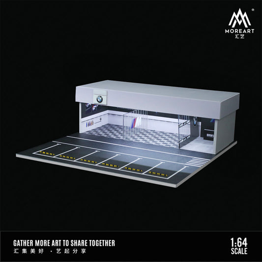MOREART BMW Workshop 1:64 Diorama with LED Lighting