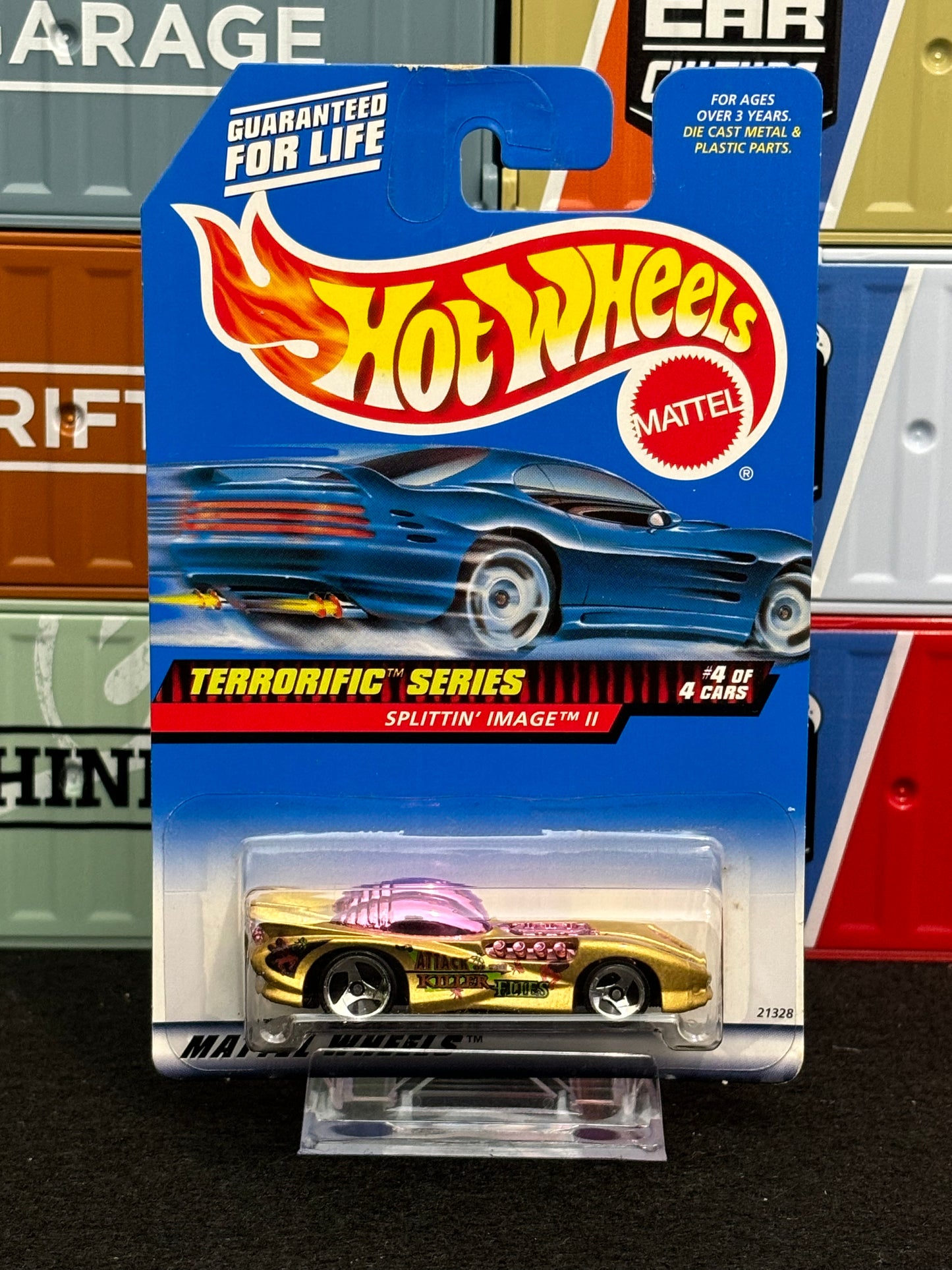 Hot Wheels 90's Splittin Image II Mainline Gold/Pink - AUSSIE diecast