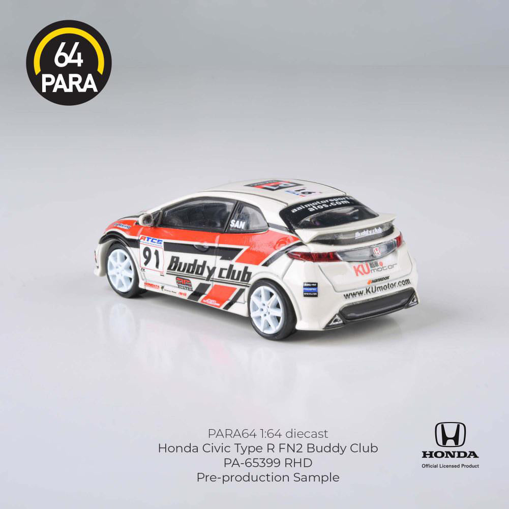 PARA64 1:64 Honda Civic Type R FN2 Buddy Club - AUSSIE diecast
