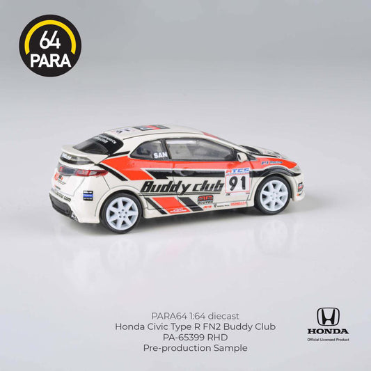 PARA64 1:64 Honda Civic Type R FN2 Buddy Club - AUSSIE diecast