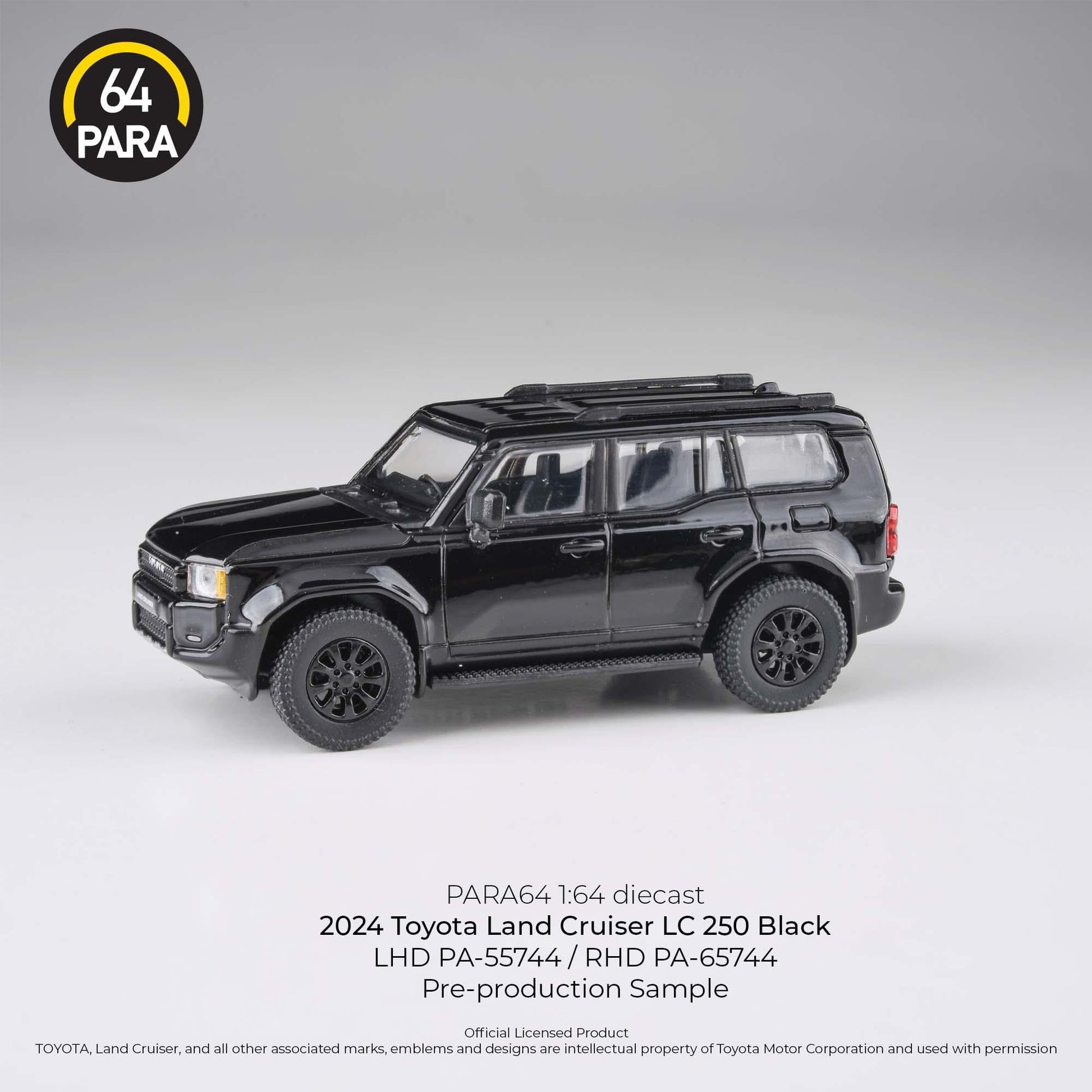 *PREORDER* PARA64 1:64 2024 Toyota Landcruiser LC 250 Black - AUSSIE diecast