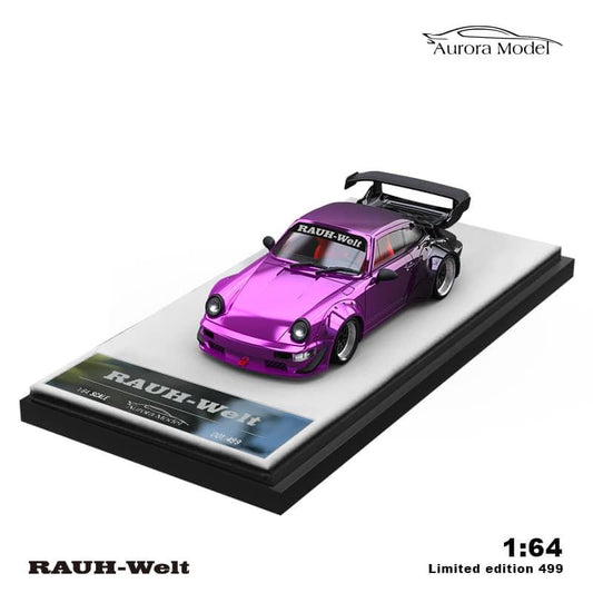 *PREORDER* Aurora Model 1:64 2024 Porsche RWB 964 Purple to Black - AUSSIE diecast