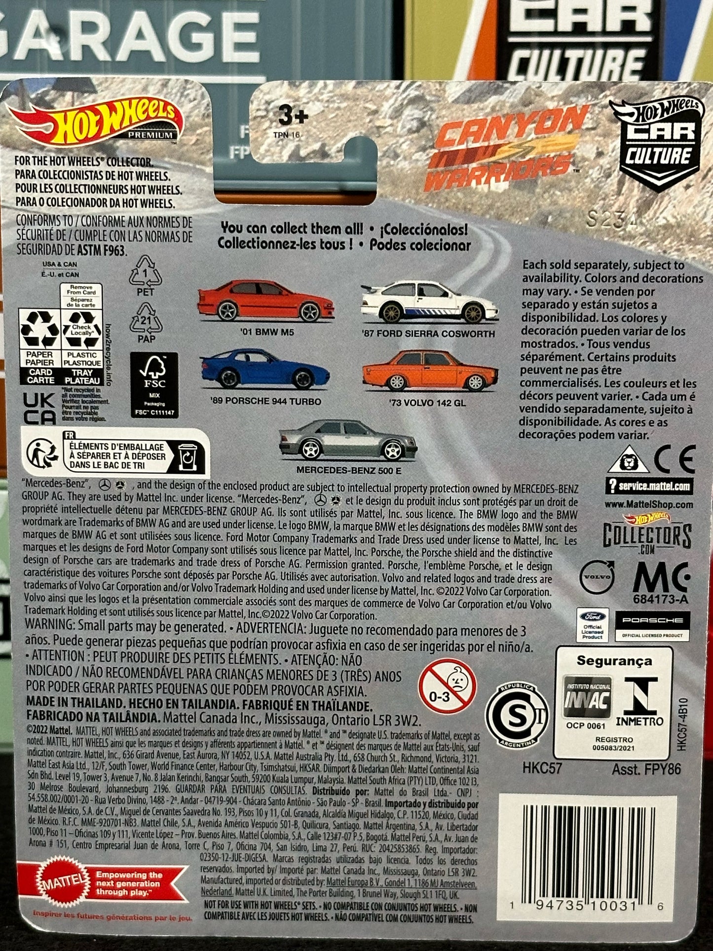 Hot Wheels Car Culture Chase Canyon Warriors 0/5 Mercedes-Benz 500 E HKC57 - AUSSIE diecast