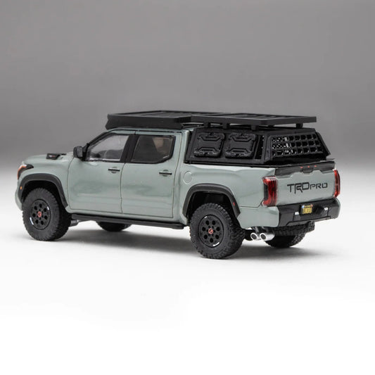 DiecastTalk Exclusive GCD Toyota Tundra TRD PRO Lunar Rock with roof rack & accessories Aussie Diecast