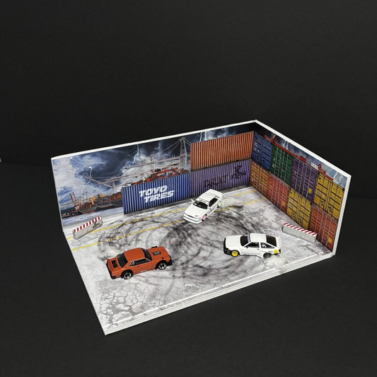 Mr Dioramas Drift Port Container 1:64 Diorama Scene - AUSSIE diecast