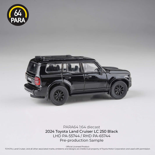*PREORDER* PARA64 1:64 2024 Toyota Landcruiser LC 250 Black - AUSSIE diecast