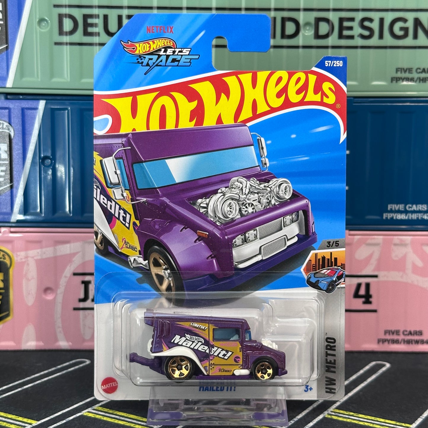 Hot Wheels 2025 Mailed It! Regular Treasure Hunt 57/250 Mainline