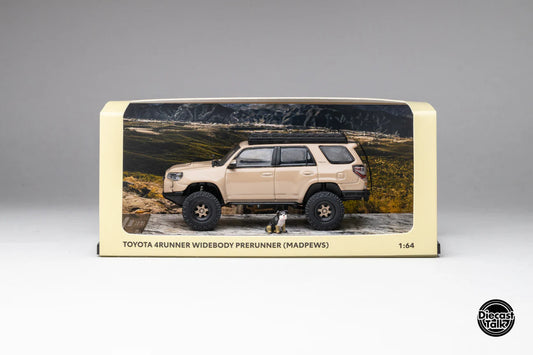 DiecastTalk Exclusive GCD Toyota 4Runner Pre-Runner (Madpews)with dog and Accessories Quicksand colour