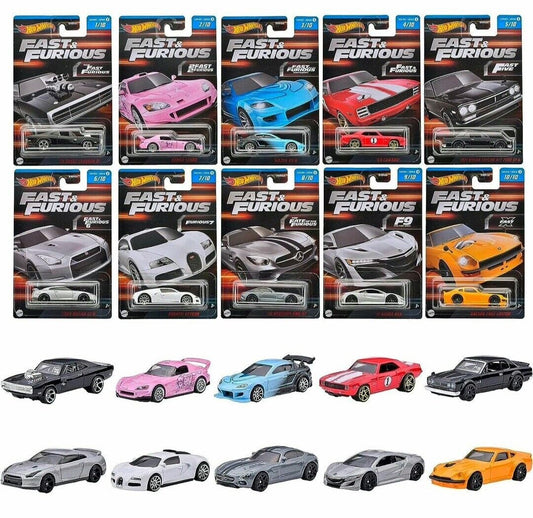 Hot Wheels 2023 Fast & Furious Mix 3 - Set of 10 (HNR88-956C) - AUSSIE diecast