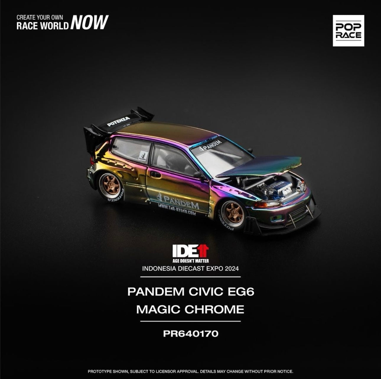 Indonesian Diecast Expo 2024 IDE11 Pop Race Exclusive Set of 3 Cars + Random Sized T-Shirt / Bundle - AUSSIE diecast