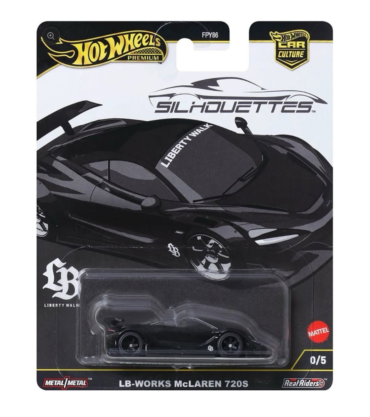 Hot Wheels 2025 Car Culture Silhouettes 0/5 CHASE LBWK McLaren 720S - aussie diecast