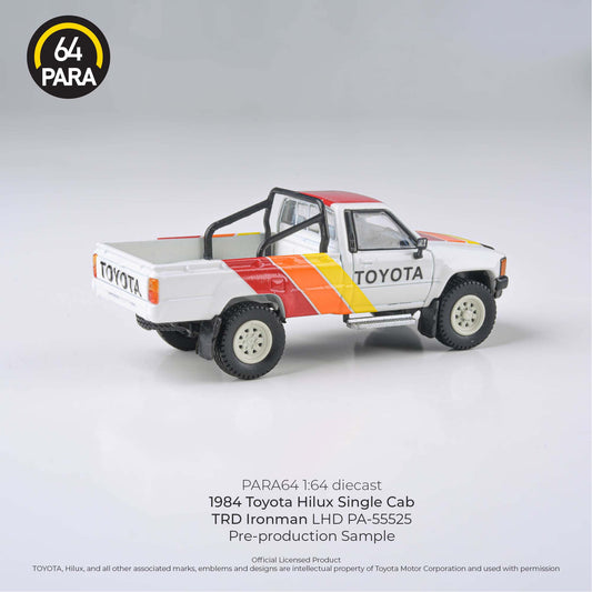 PARA64 1:64 1984 Toyota Hilux TRD Ironman Single Cab Ute White - AUSSIE diecast