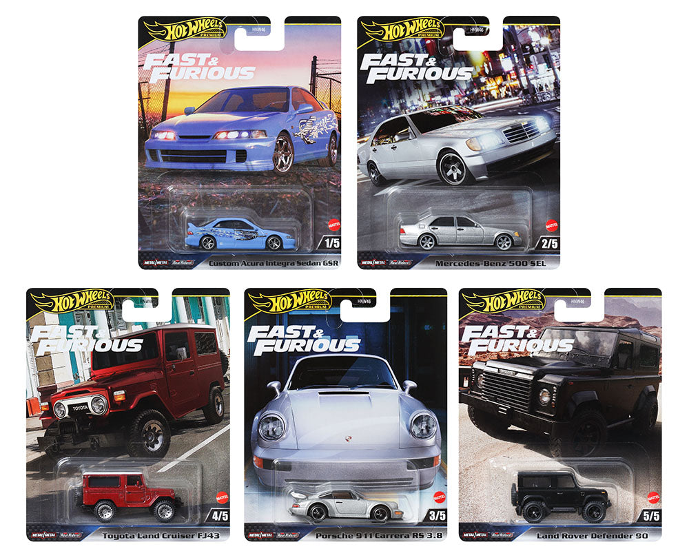 Hot Wheels Premium 2024 Fast & Furious Mix 3 (HNW46) - AUSSIE diecast