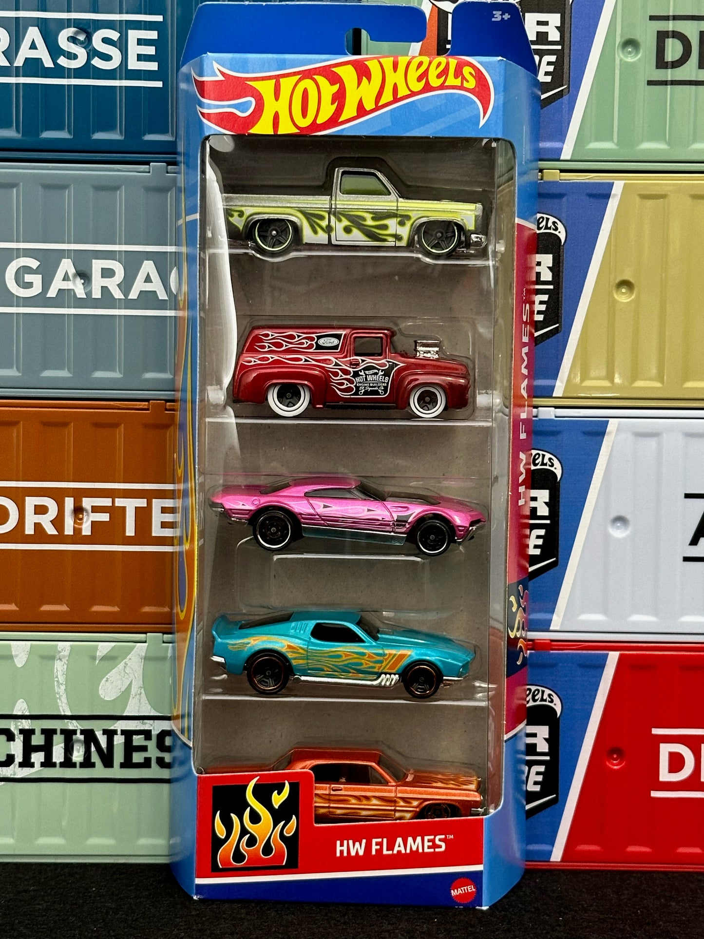 Hot Wheels 2024 HW Flames 5 Car Pack - AUSSIE diecast