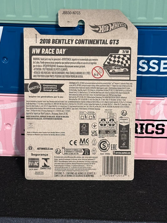 Hot Wheels 2025 2018 Bentley Continental GT3 Mainline 162/250
