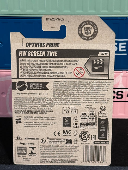 Hot Wheels 2025 Optimus Prime Mainline 104/250