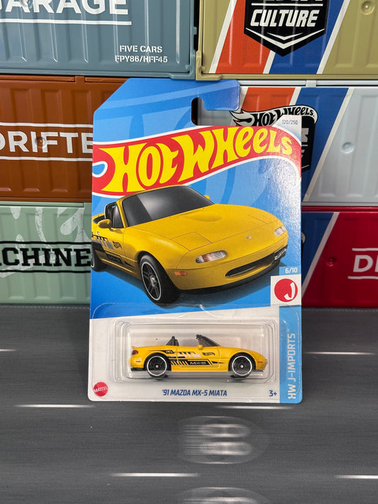 Hot Wheels 2024 ‘91 Mazda MX-5 Miata Mainline 120/250 - AUSSIE diecast