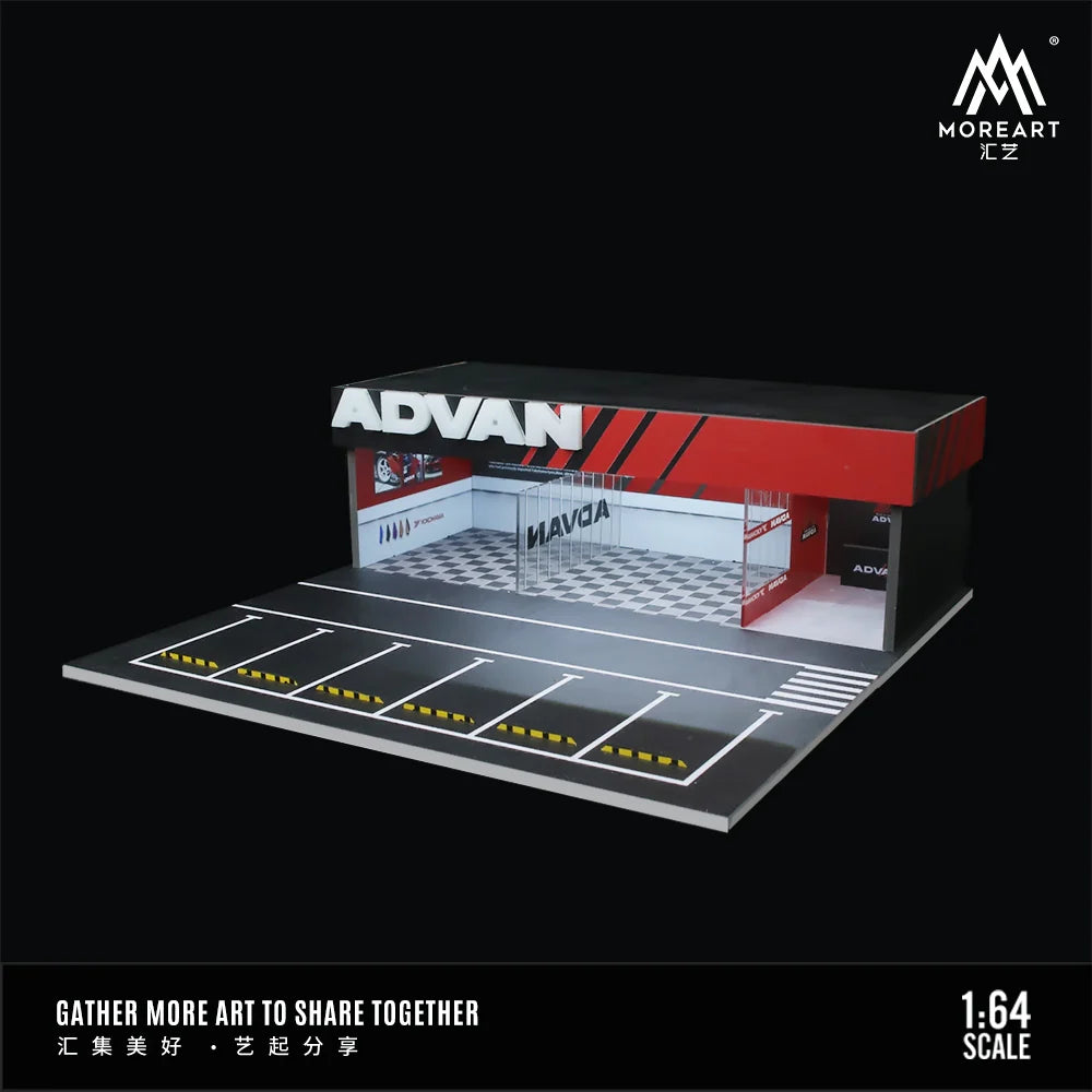 MOREART Advan Workshop 1:64 Diorama with LED Lighting - AUSSIE diecast