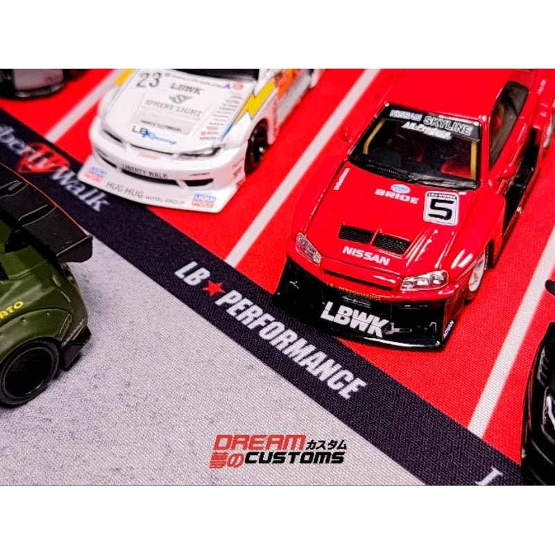 Dream Customs LBWK Japan Showroom Desktop Diorama Mat S9 - AUSSIE diecast