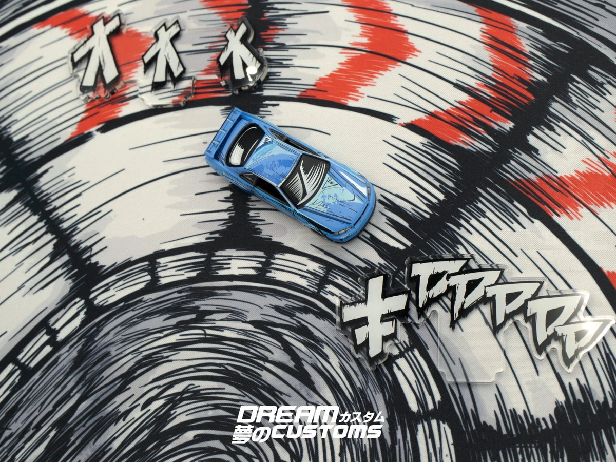 Dream Customs Manga Series JP Drift Corner Desktop Diorama Mat S11 - AUSSIE diecast