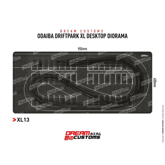 Dream Customs Odaiba Drift Park Desktop Diorama Mat XL13 - AUSSIE diecast