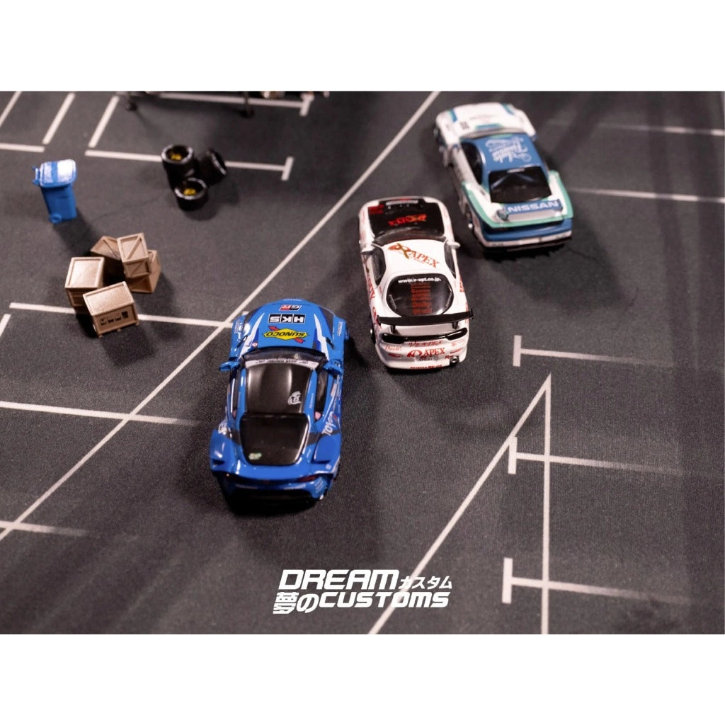 Dream Customs Odaiba Drift Park Desktop Diorama Mat XL13 - AUSSIE diecast