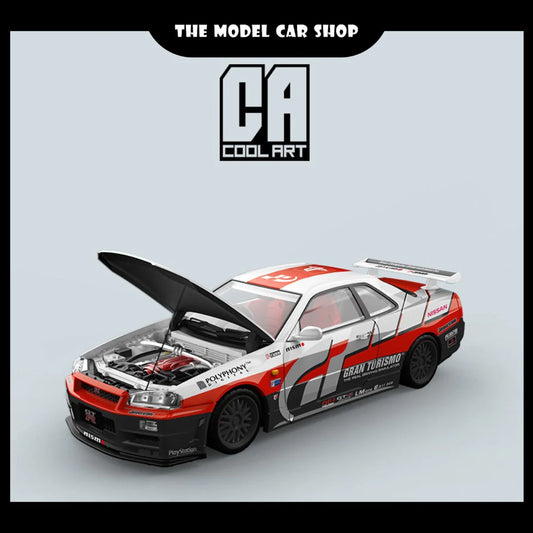 COOL ART 1:64 Nissan Skyline GT-R R34 - Gran Tourismo - AUSSIE diecast