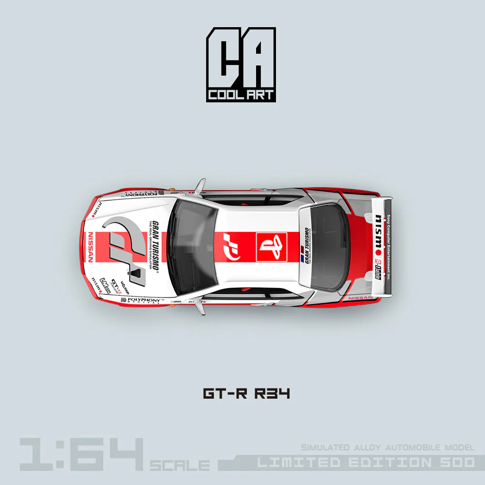 COOL ART 1:64 Nissan Skyline GT-R R34 - Gran Tourismo - AUSSIE diecast