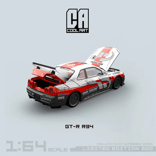 COOL ART 1:64 Nissan Skyline GT-R R34 - Gran Tourismo - AUSSIE diecast