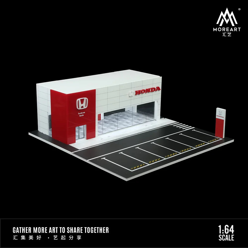 *PREORDER* MOREART Honda Showroom 1:64 Diorama with LED Lighting - AUSSIE diecast