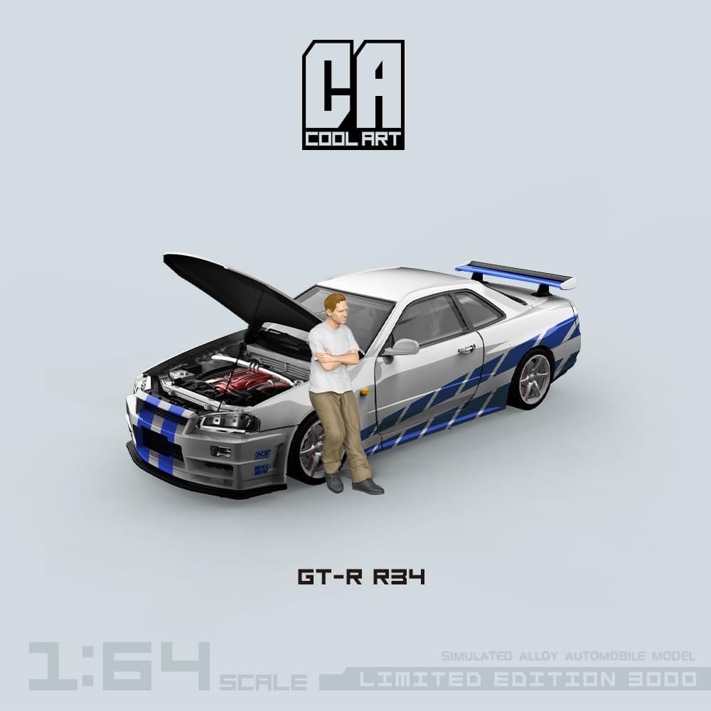 COOL ART 1:64 Nissan Skyline GT-R R34 - Fast & Furious - AUSSIE diecast