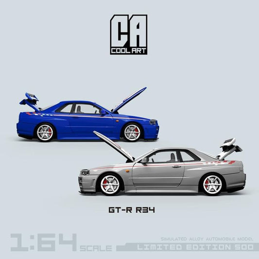 *PREORDER* COOL ART 1:64 Nissan Skyline GT-R R34 - Nismo Inspired - AUSSIE diecast