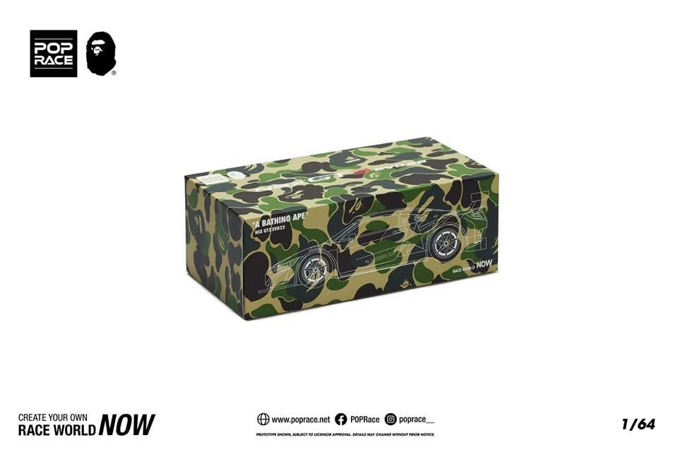 POP RACE X Bape 1:64 Honda NSX GT3 EVO22 Aussie diecast