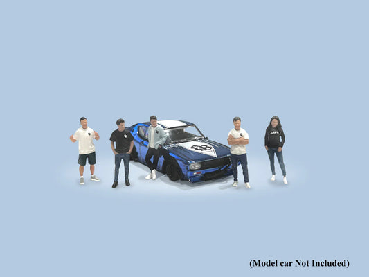 American Diorama 1:64 Liberty Walk Team set of 5 Figs