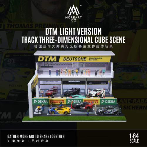 MOREART DTM Track 3D Cube Scene 1:64 Diorama with LED Lighting - AUSSIE diecast