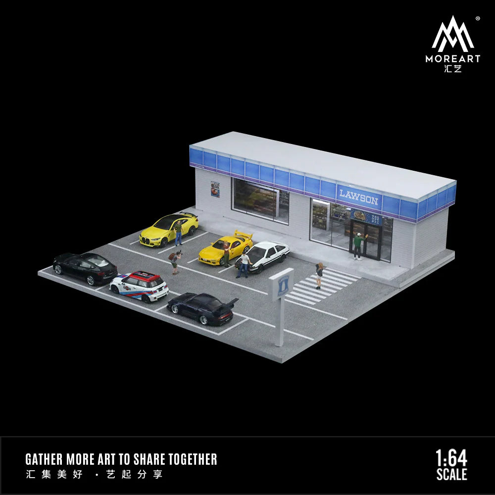 MOREART Lawson Store 3D Cube Scene 1:64 Diorama with LED Lighting - AUSSIE diecast
