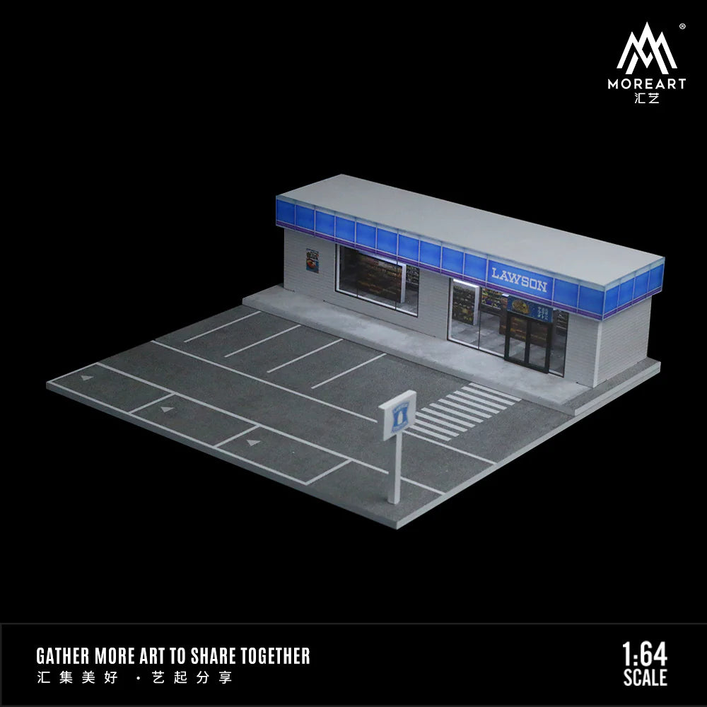 MOREART Lawson Store 3D Cube Scene 1:64 Diorama with LED Lighting - AUSSIE diecast