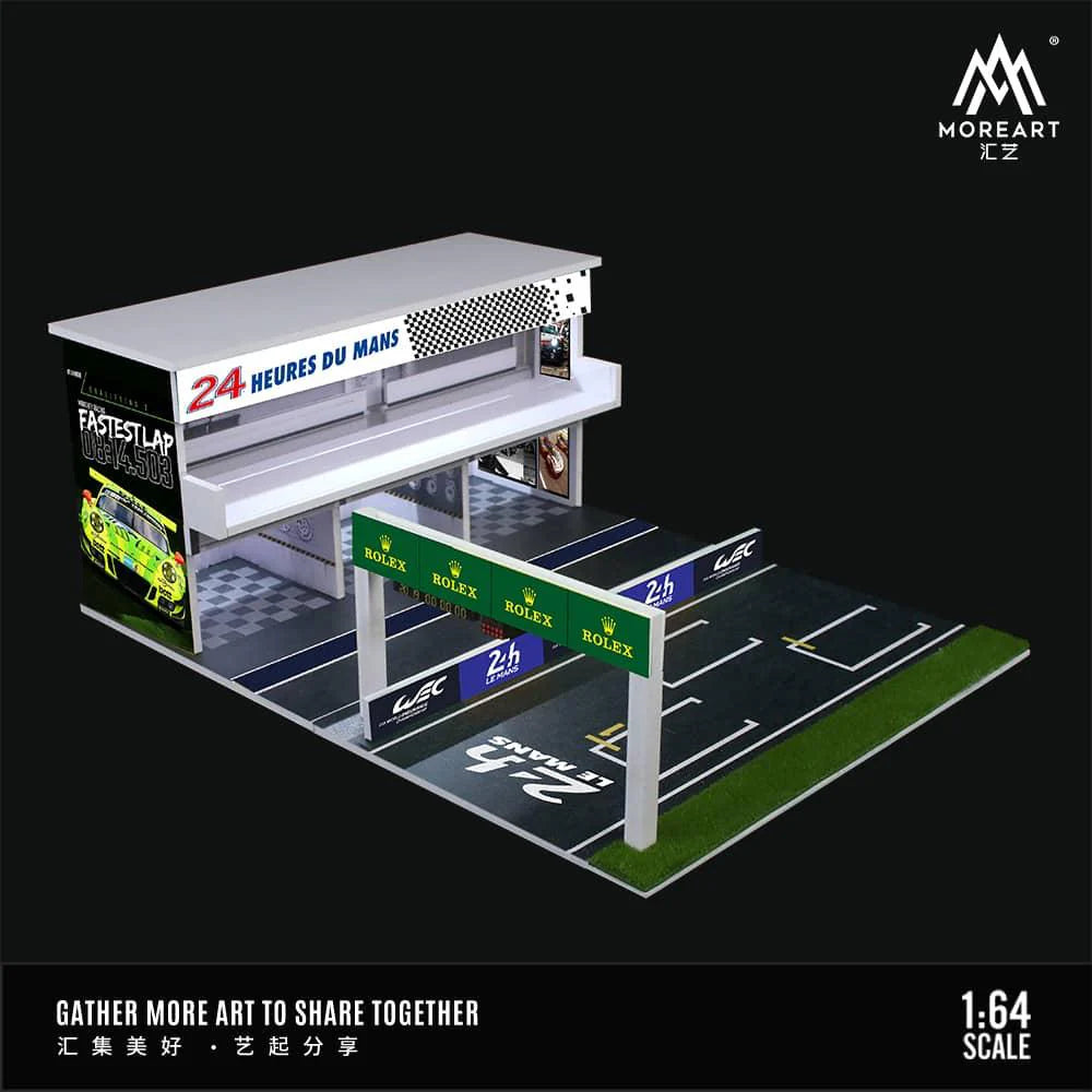 MOREART Le Mans 24hr Track 3D Cube Scene 1:64 Diorama with LED Lighting - AUSSIE diecast