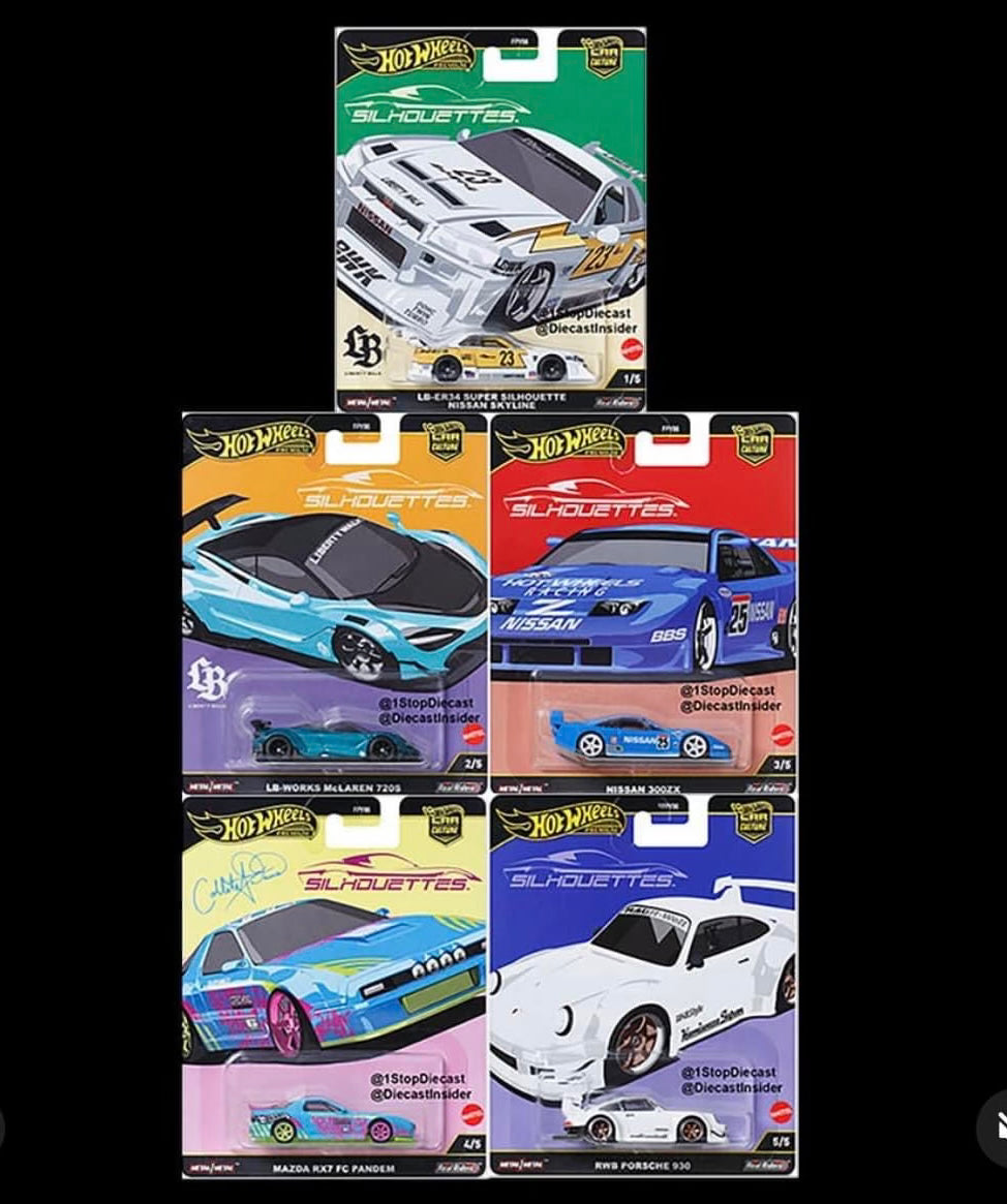 *PREORDER* Hot Wheels 2025 Car Culture Silhouettes - AUSSIE diecast