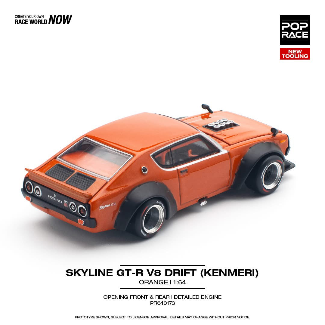 POP RACE Nissan Skyline GT-R V8 Drift (Kenmeri)