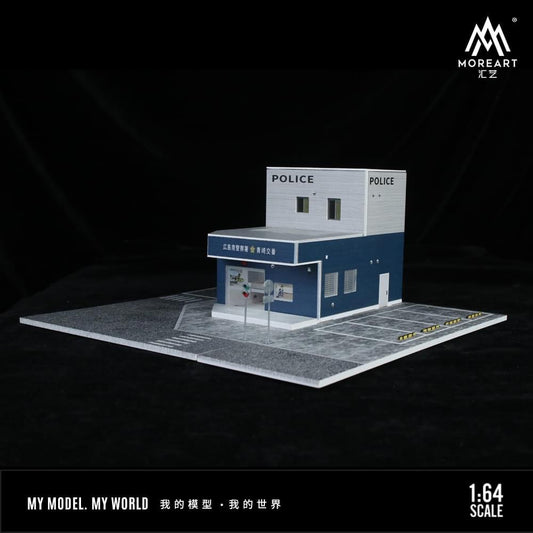 *PREORDER* MOREART Japanese Police Dept 1:64 Diorama with LED Lighting - AUSSIE diecast