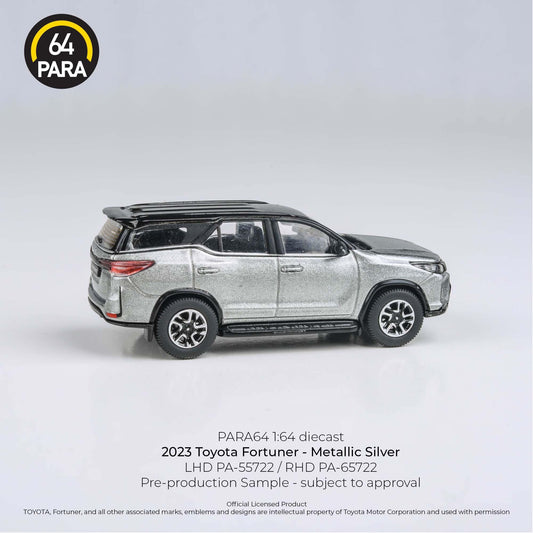 PARA64 1:64 2023 Toyota Fortuna - Silver - AUSSIE diecast