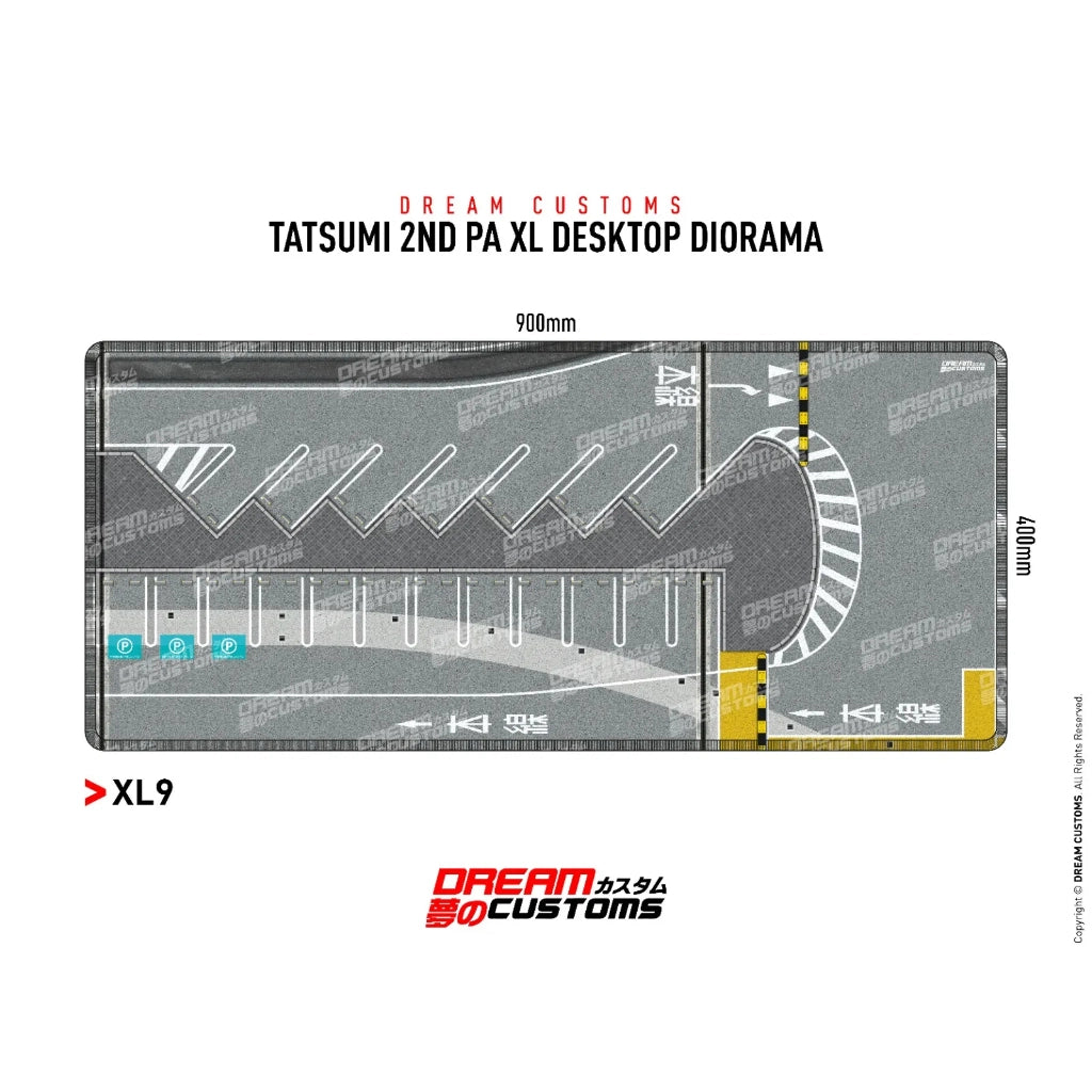 Dream Customs Tatsumi 2nd PA XL Desktop Diorama Mat XL9 - AUSSIE diecast