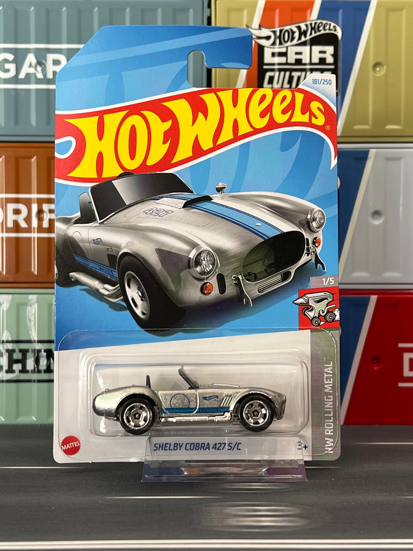 Hot Wheels 2024 Shelby Cobra 427 S/C Mainline 181/250 - AUSSIE diecast