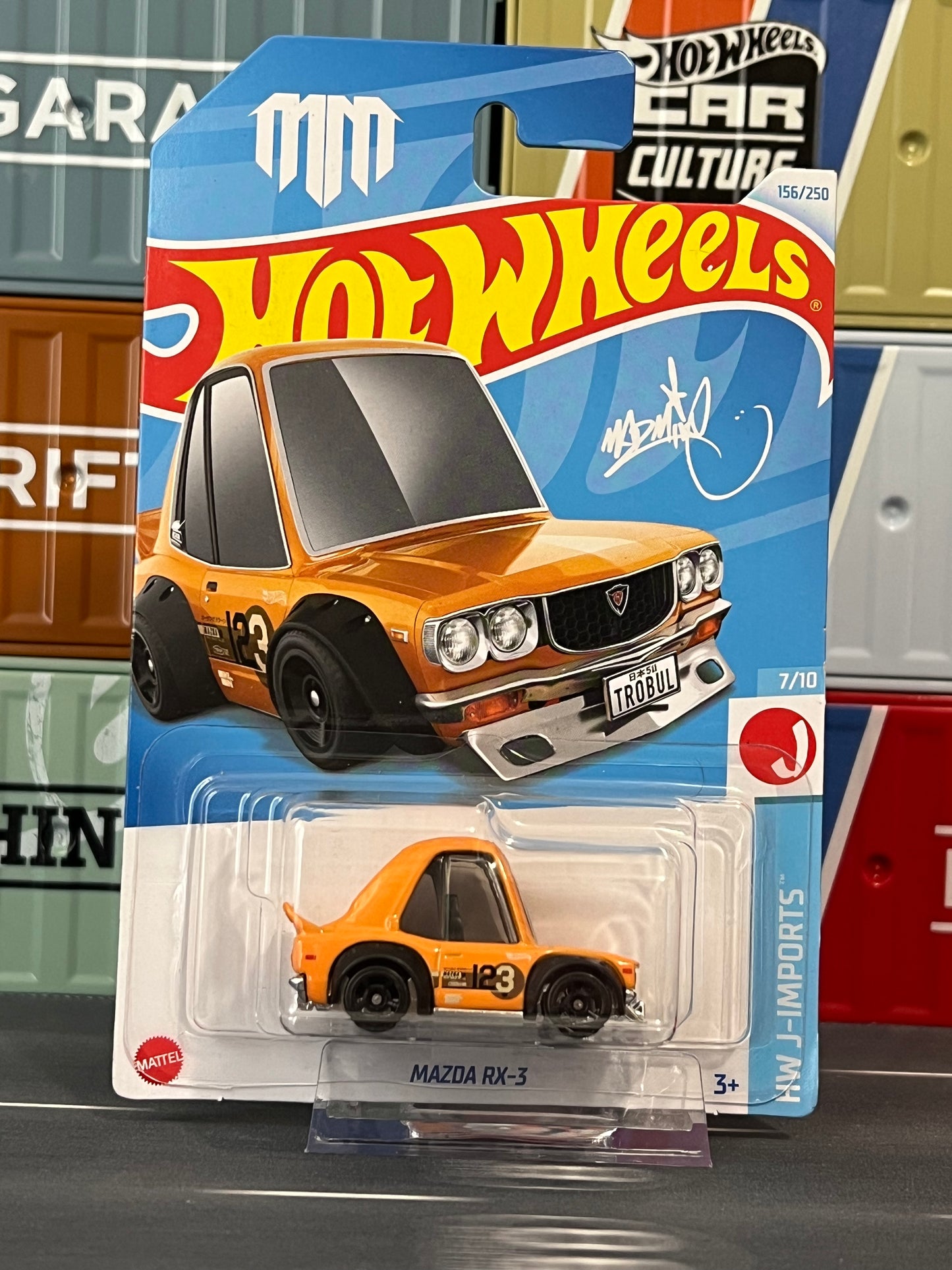 Hot Wheels 2024 Mazda RX-3 Tooned MM Mainline 156/250 - AUSSIE diecast