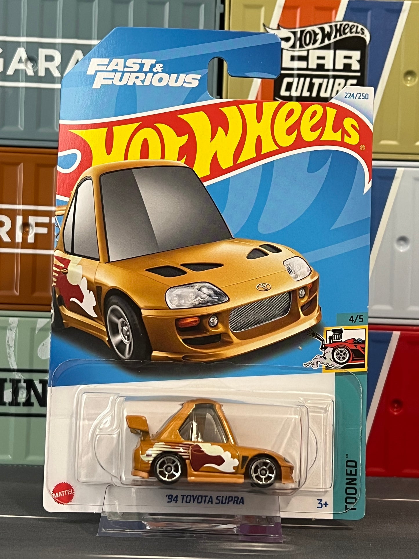 Hot Wheels 2024 ‘94 Toyota Supra Tooned F&F Mainline 224/250 - AUSSIE diecast