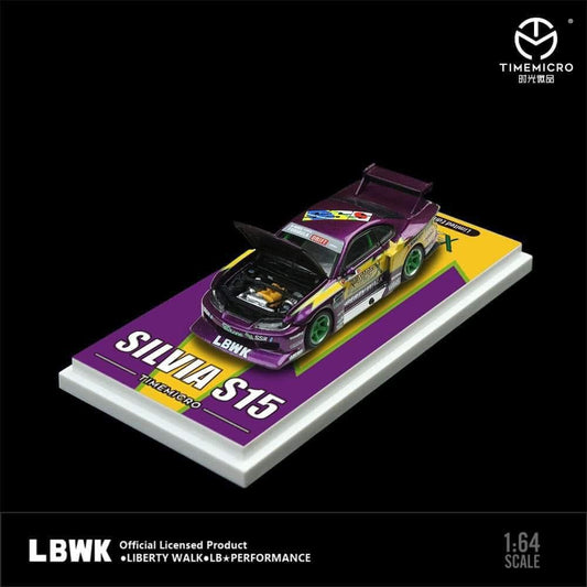 Time Micro 1:64 LB Super Silhouette Nissan Silvia S15 Modified - AUSSIE diecast
