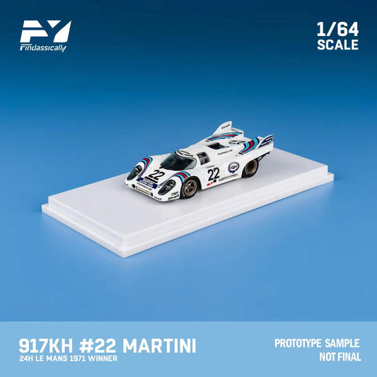 FinClassically 1:64 Porsche 917 KH #22 White Martini - AUSSIE diecast
