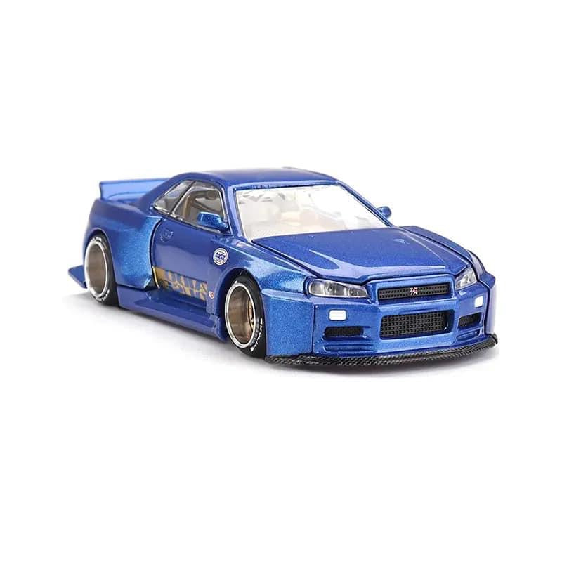 **PREORDER** KAIDO HOUSE + MINI GT 1:64 NISSAN SKYLINE GT-R (R34) KAIDO WORKS (V2 AERO) SHINJUKU V2 - AUSSIE diecast