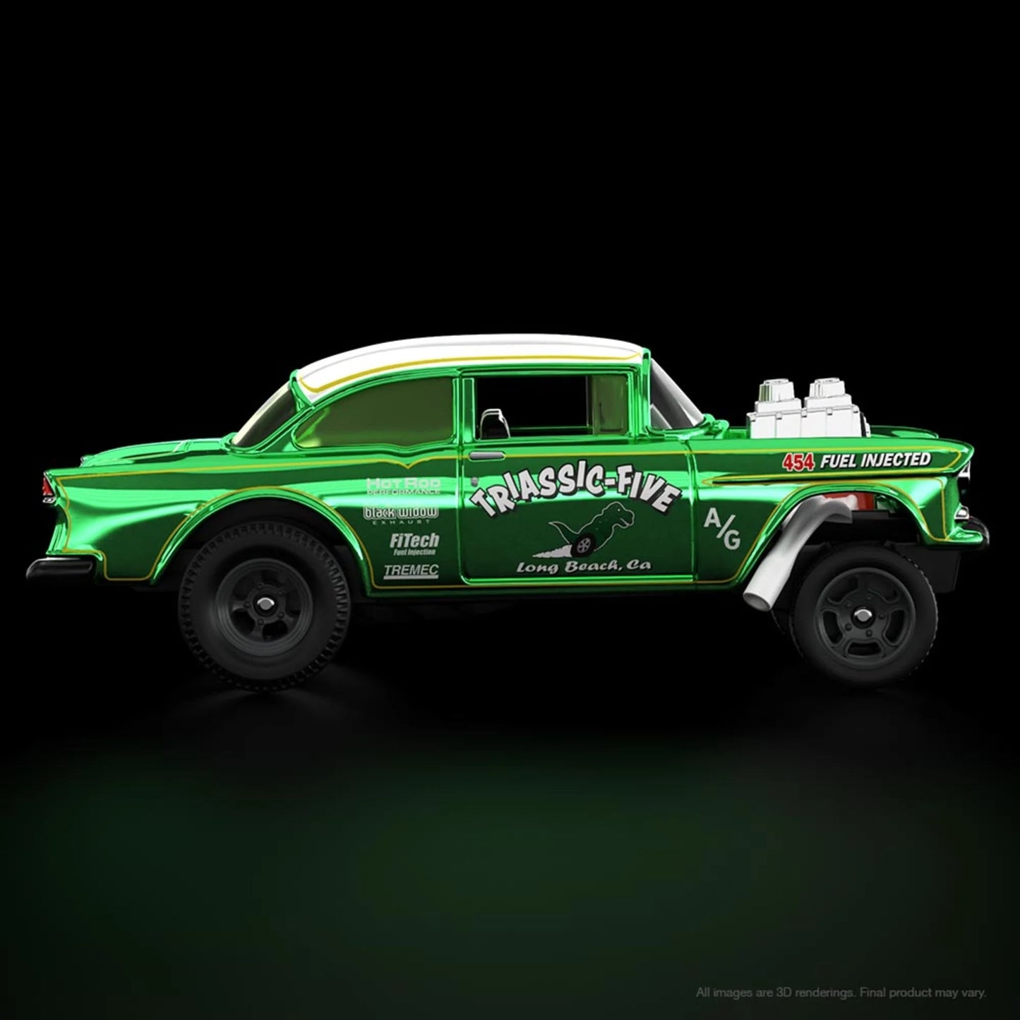 Hot Wheels 55 Chevy Bel Air Gasser RLC